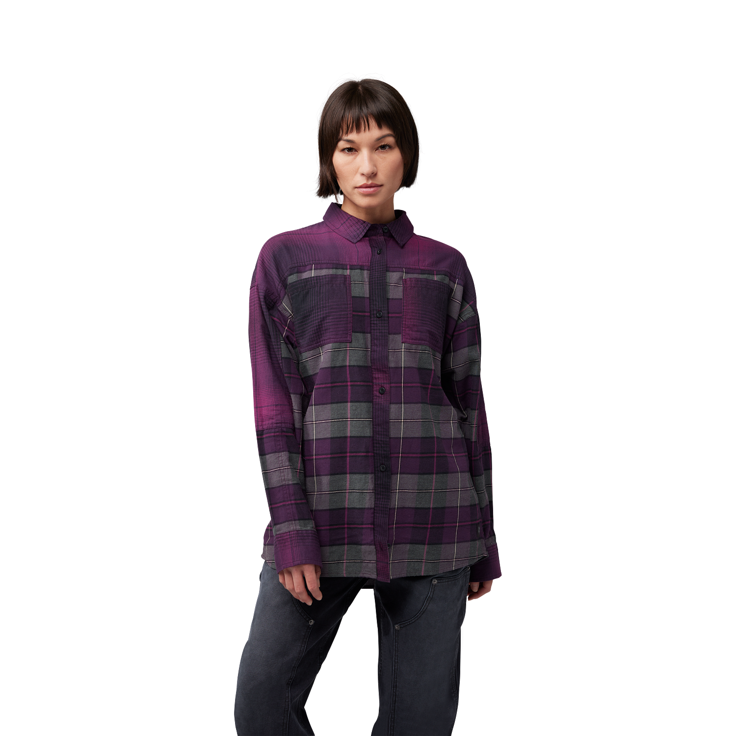 Oversized flanelshirt - Dames