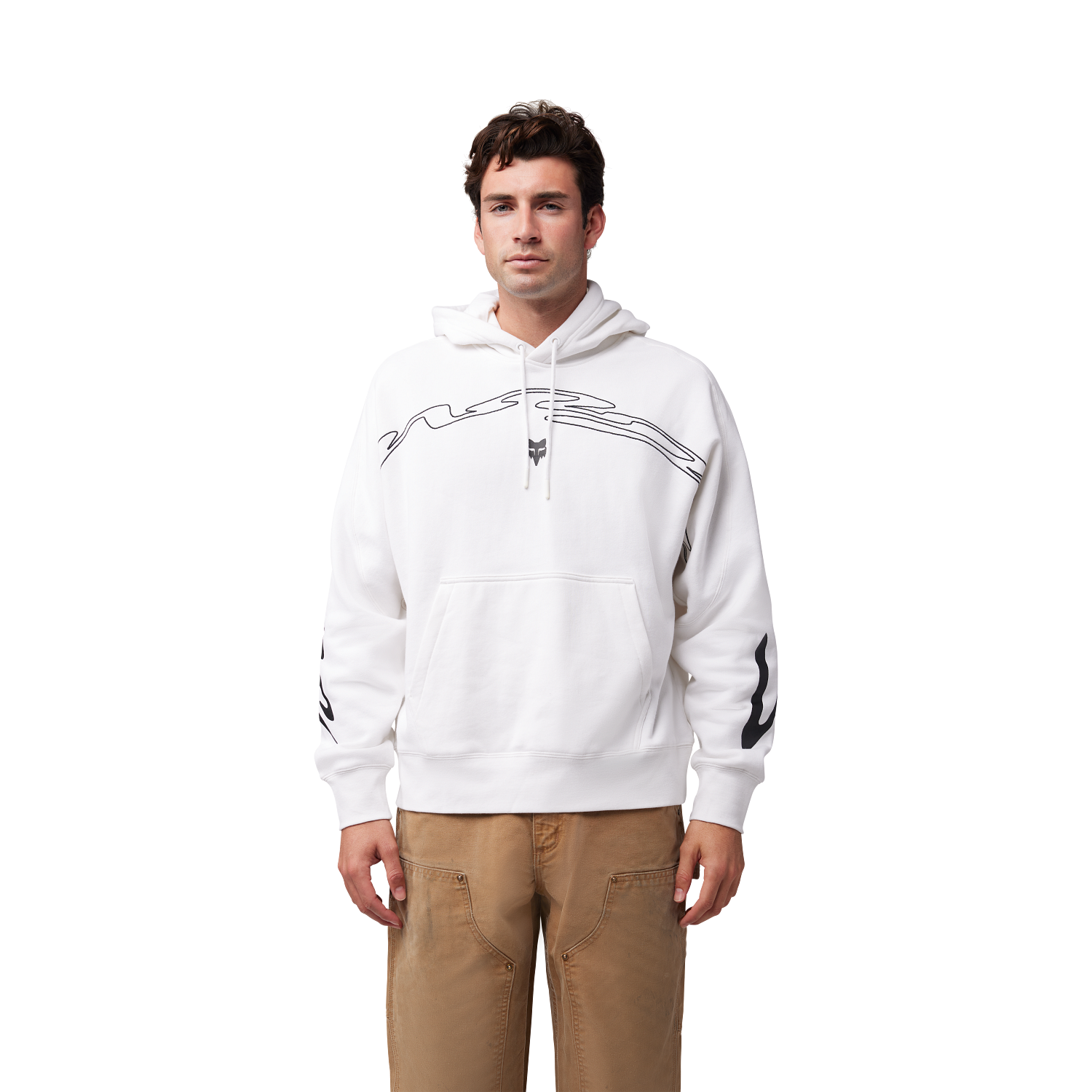 Energy Face Oversized Pullover Hoodie