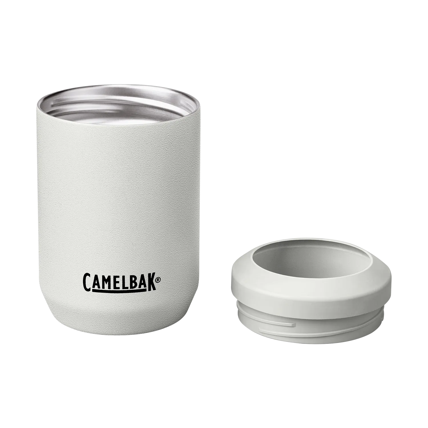 Can Cooler, SST Vacuum Insulated, 12oz, White