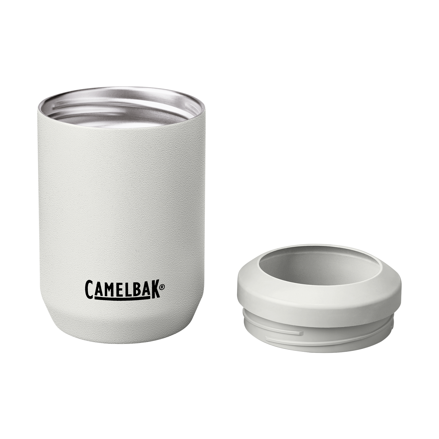 Can Cooler, SST Vacuum Insulated, 12oz, White