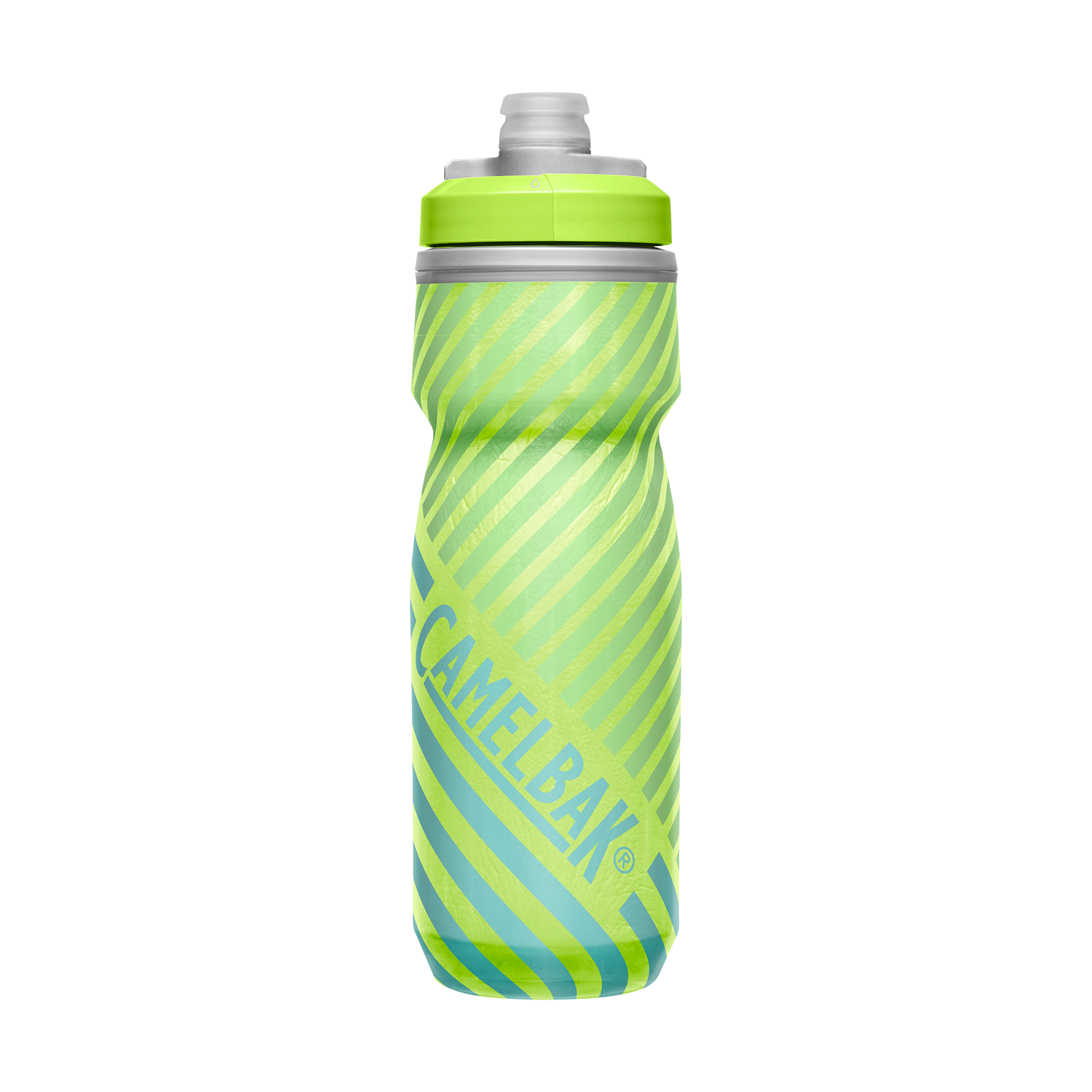 Podium Chill Outdoor 21oz, Lime/Blue Stripe