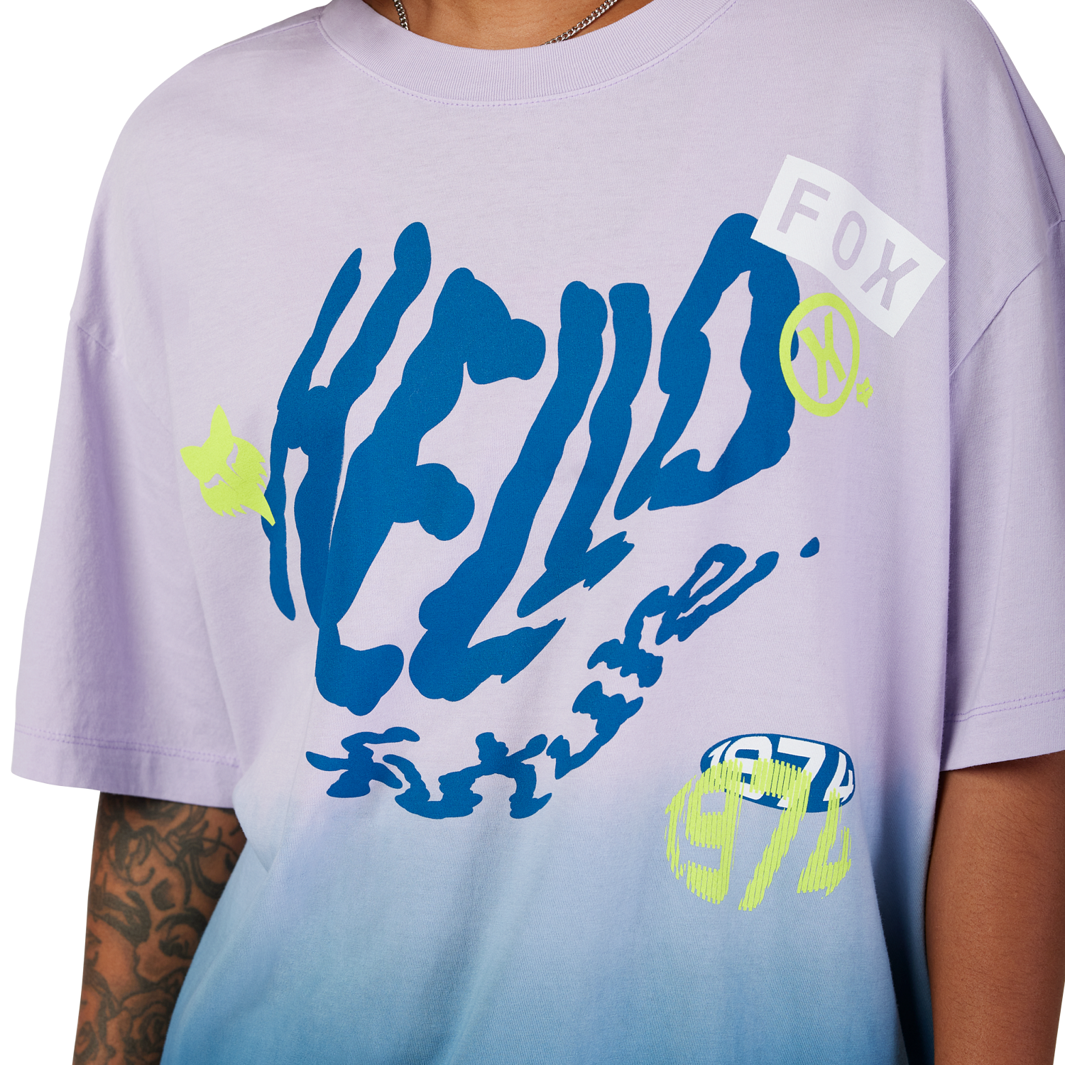 Womens Hello Future Oversized Tee