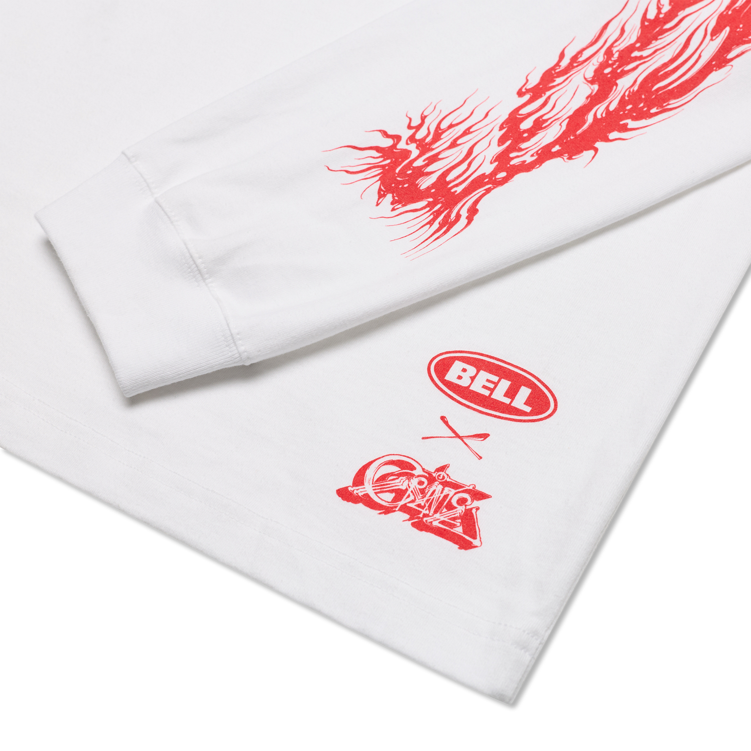 T-shirt manches longues Bell x Grime Flamed Demon