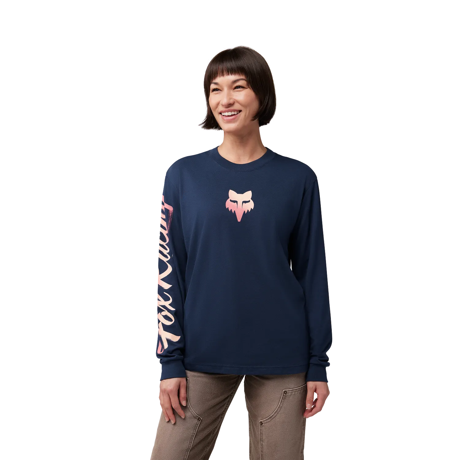 T-shirt met lange mouw Scripted Long Sleeve - Dames