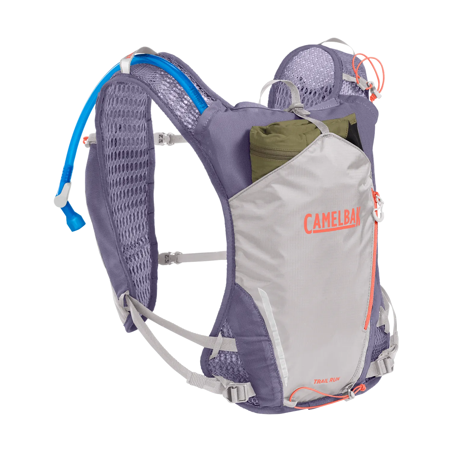 Women's Trail Run Vest 34oz, Silver/Dusk