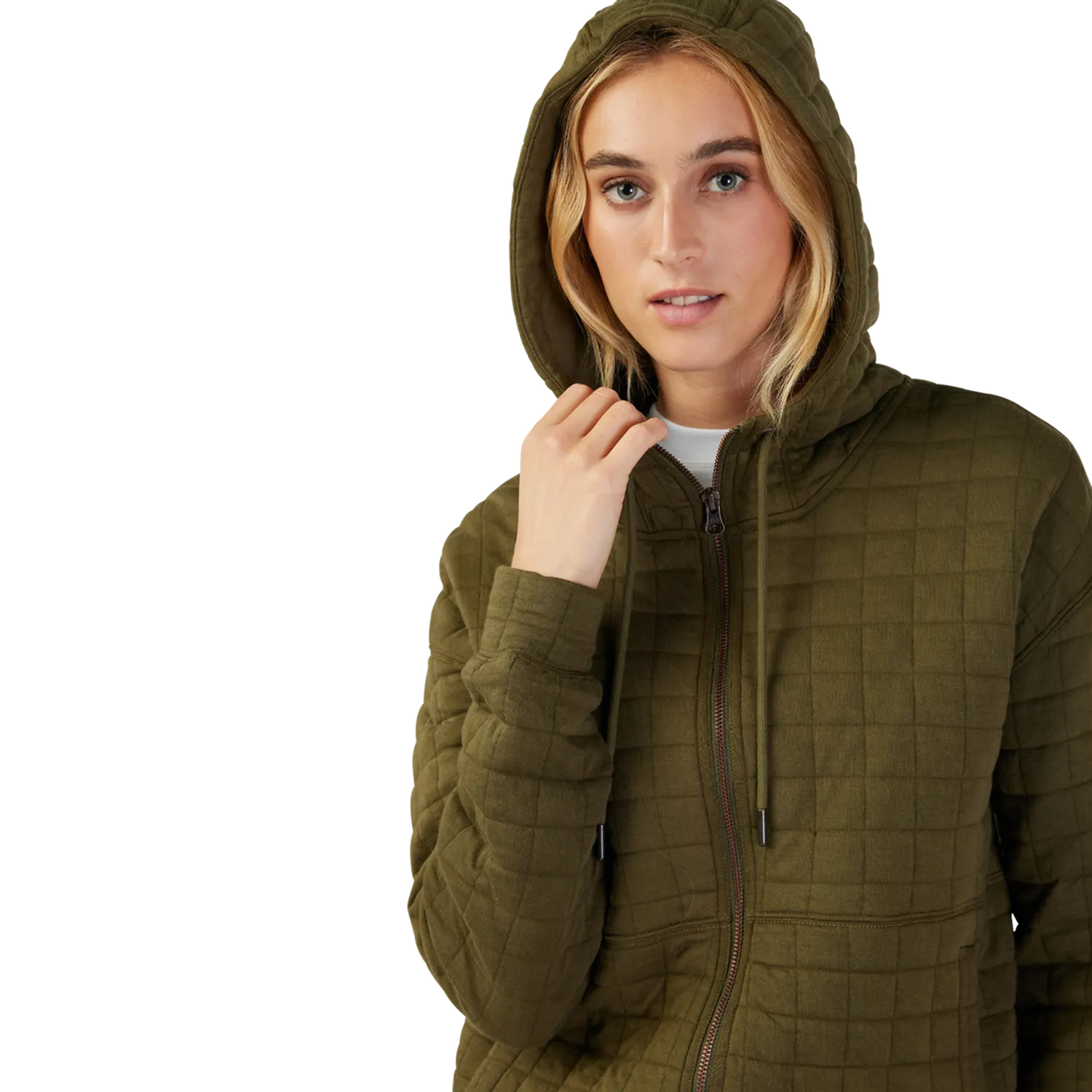 Women's Quilted Zip Hoodie