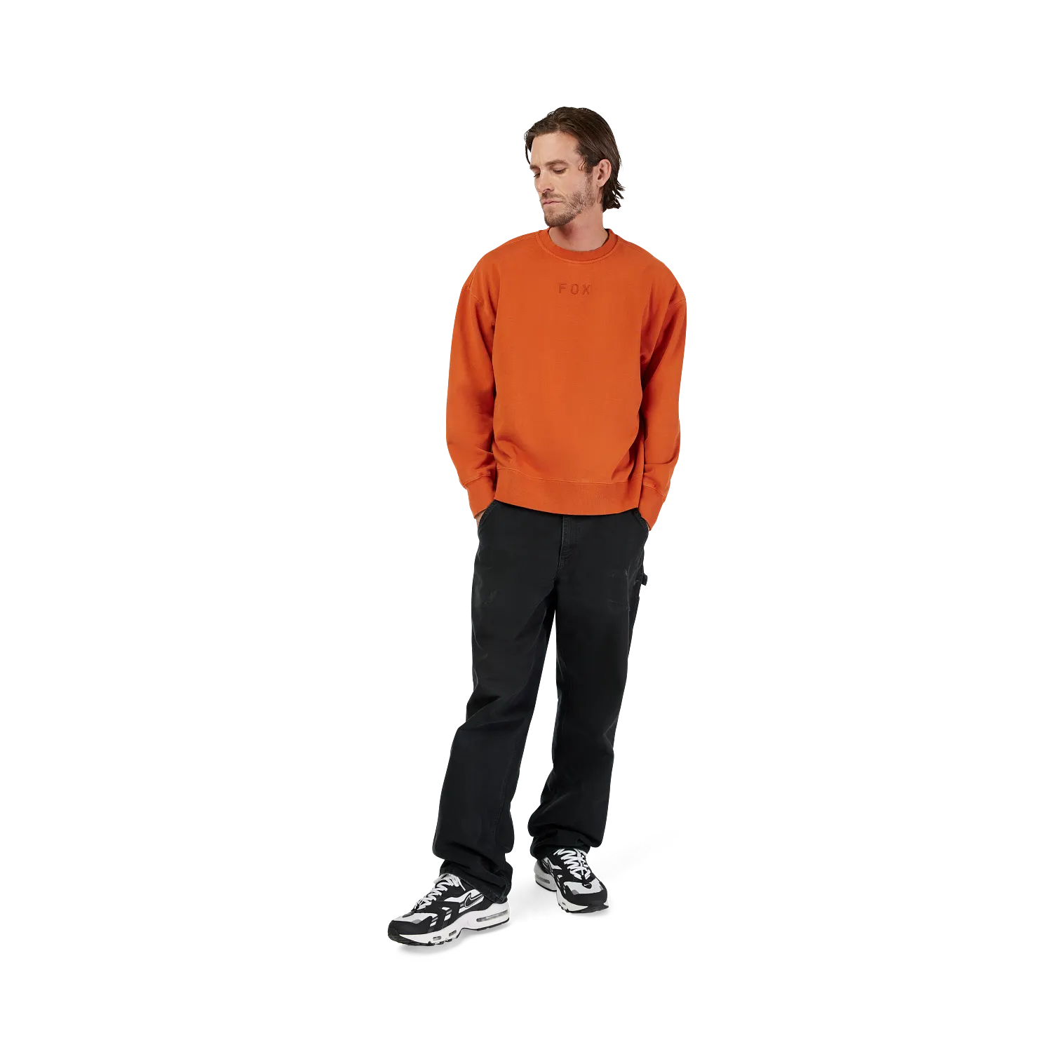 Wordmark Oversized Crew Pullover