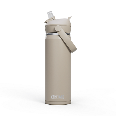 Thrive&trade; Flip Straw 20oz/600ml Bottle, Insulated Stainless Steel&nbsp;