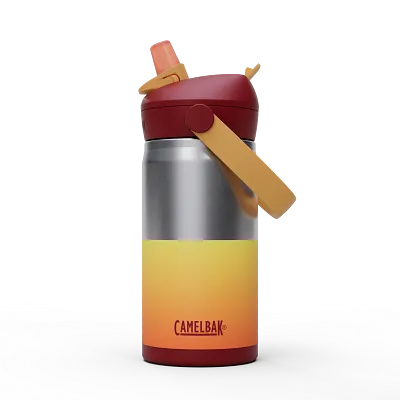 Thrive&trade; Flip Straw Kids 12oz Bottle, Insulated Stainless Steel