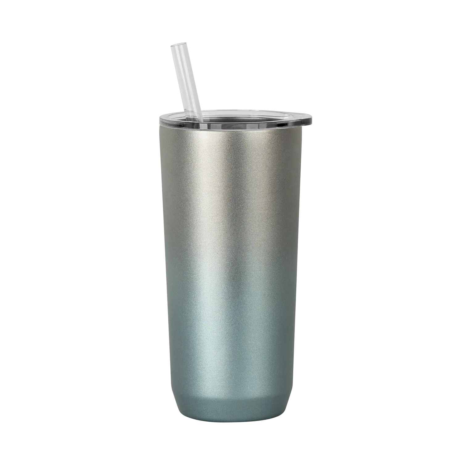 Straw Tumbler, SST Vacuum Insulated, 20oz, Silver Mint Ombre, FW, LE