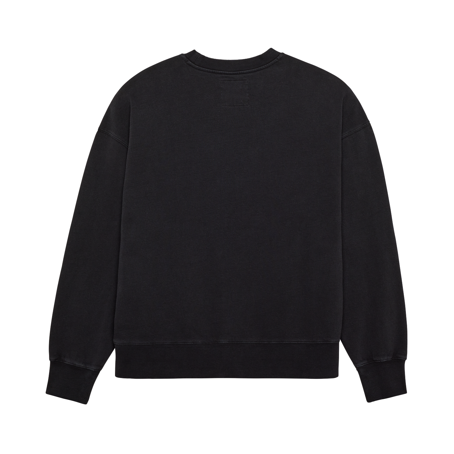 Wordmark oversized pullover med rund halsudsk&aelig;ring