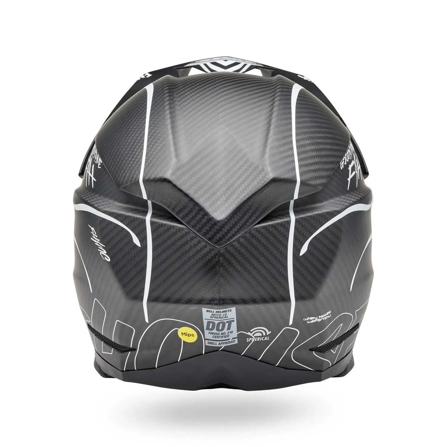 PS MOTO-10 SPHR FH RAVEN MT BK/WH S