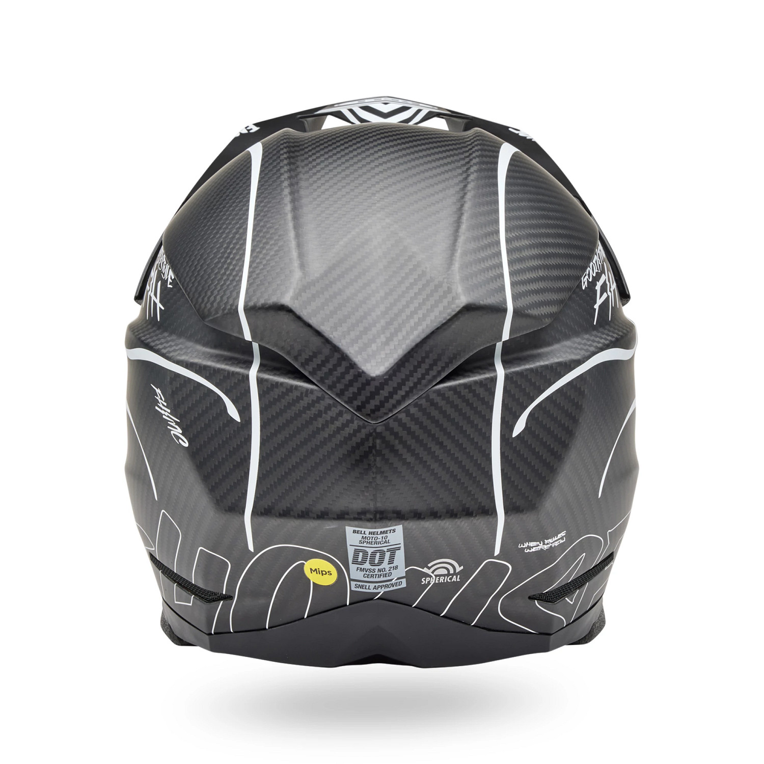 PS MOTO-10 SPHR FH RAVEN MT BK/WH L