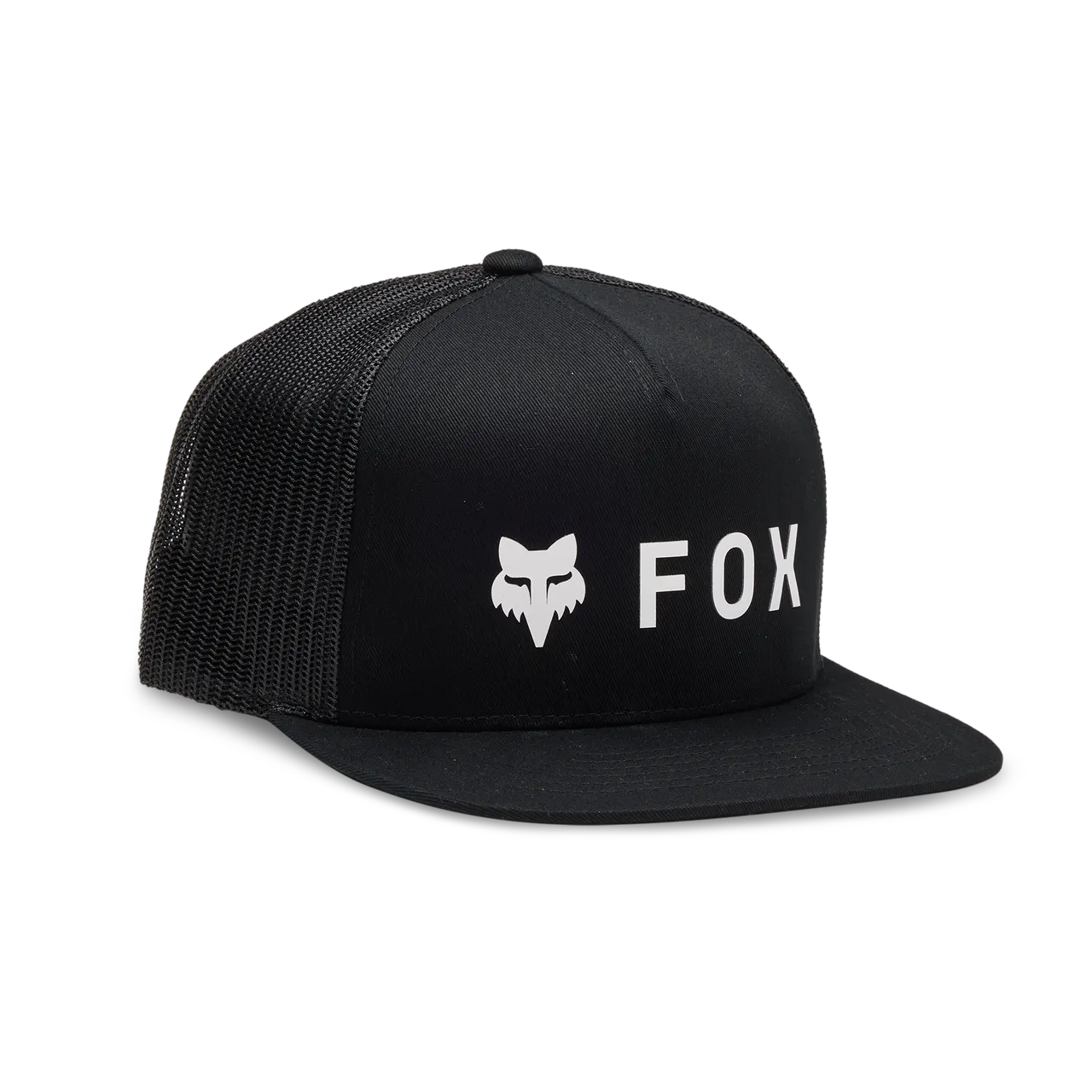 Otto Fox Racing Embroidered Patch Snapback Cap – Black Mesh Flat Bill, Men's One Size