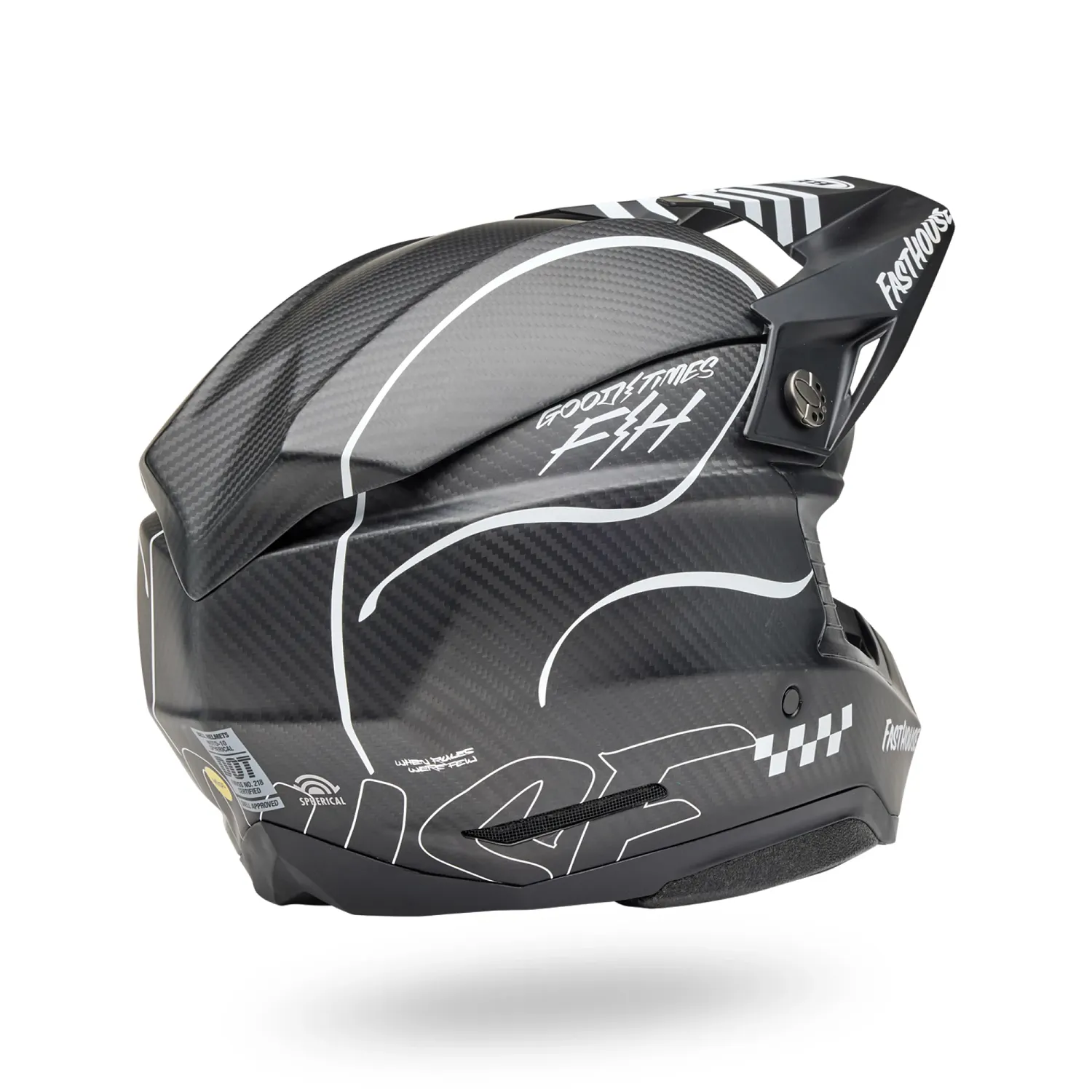 PS MOTO-10 SPHR FH RAVEN MT BK/WH S