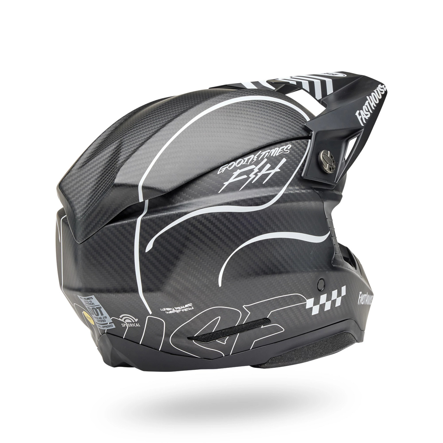 PS MOTO-10 SPHR FH RAVEN MT BK/WH L