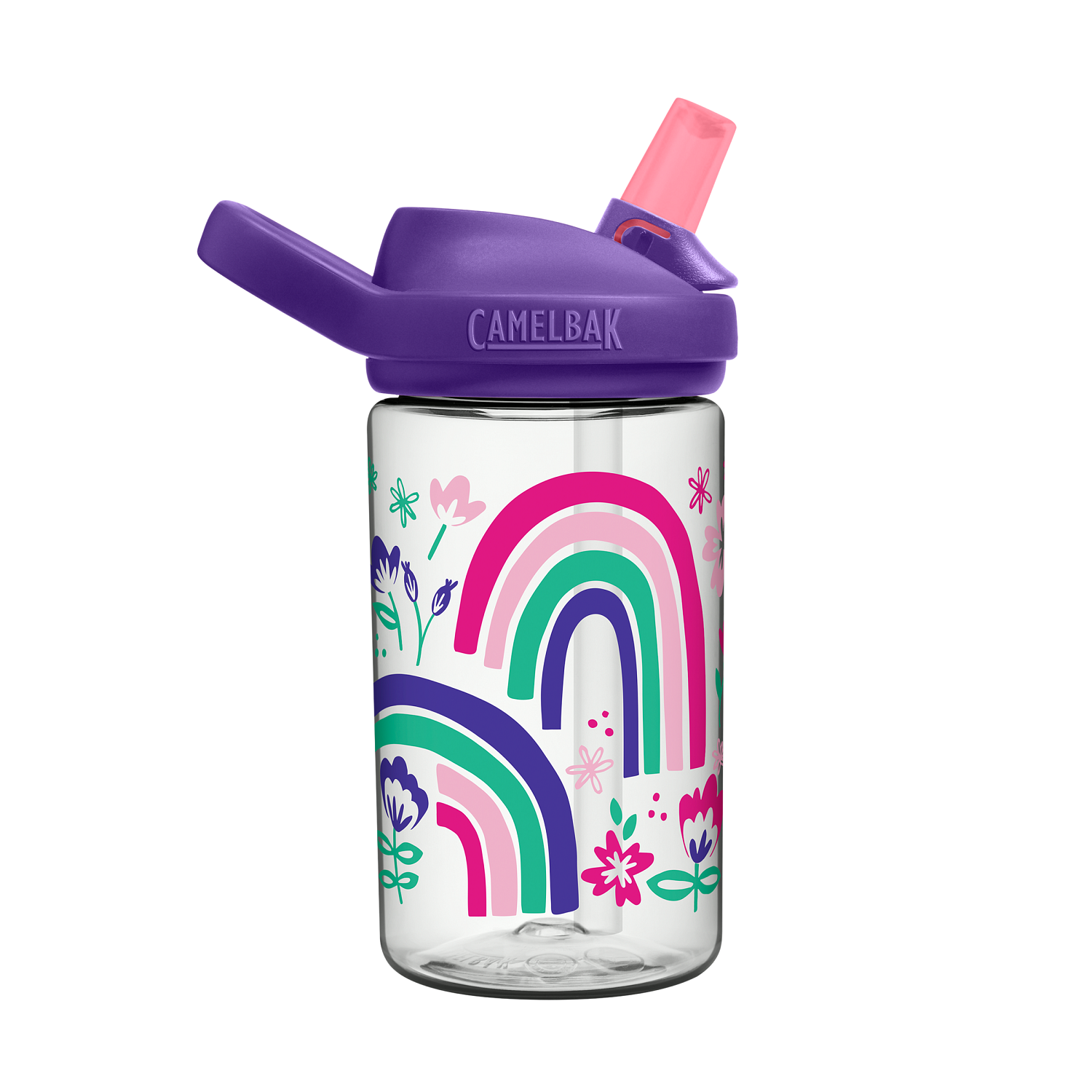 eddy+ Kids 14oz, Rainbow Floral