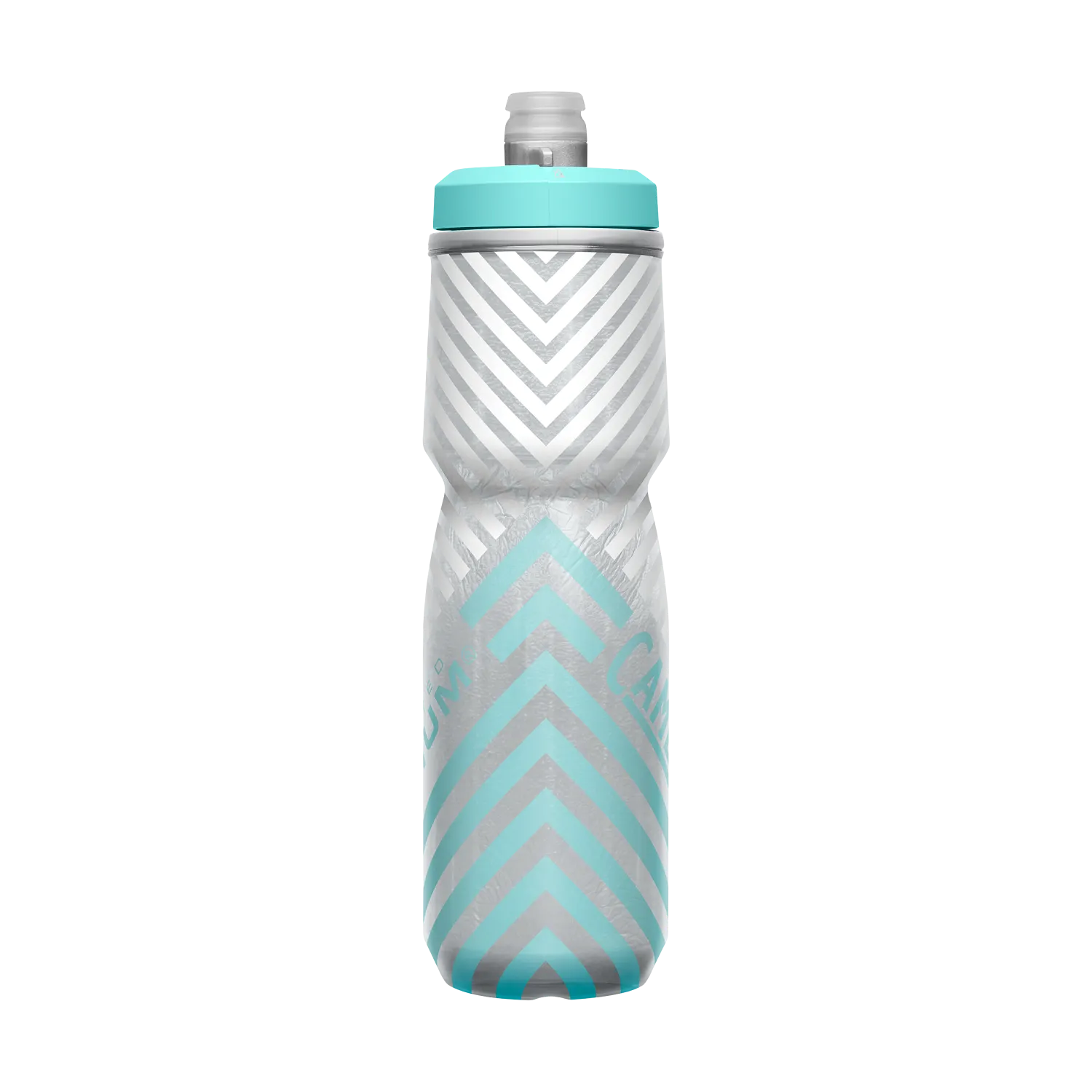 Podium Chill Outdoor 24oz, Grey/Teal Stripe