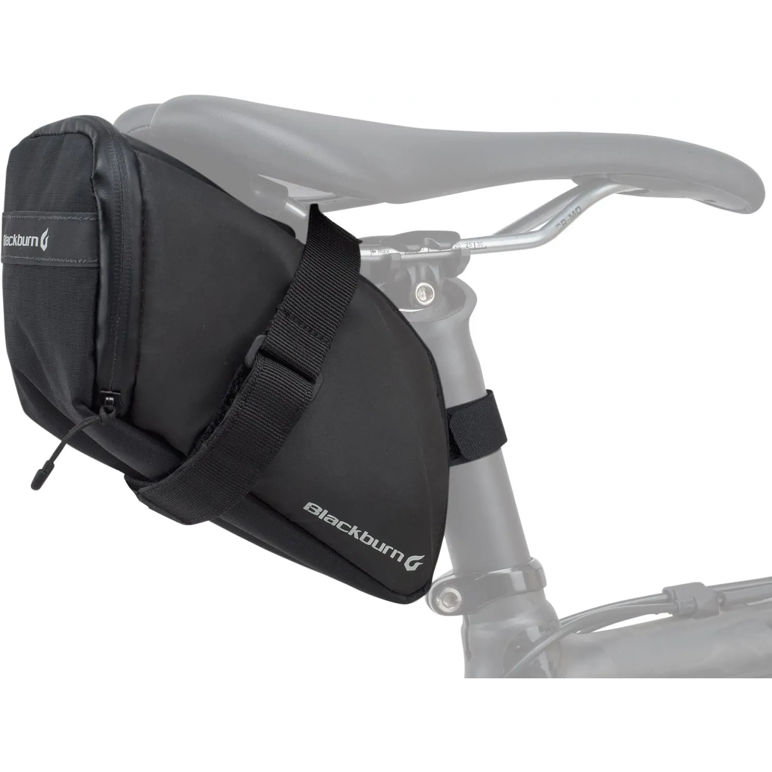 BBN GRID LARGE SEAT BAG BK REFLECTIVE 25