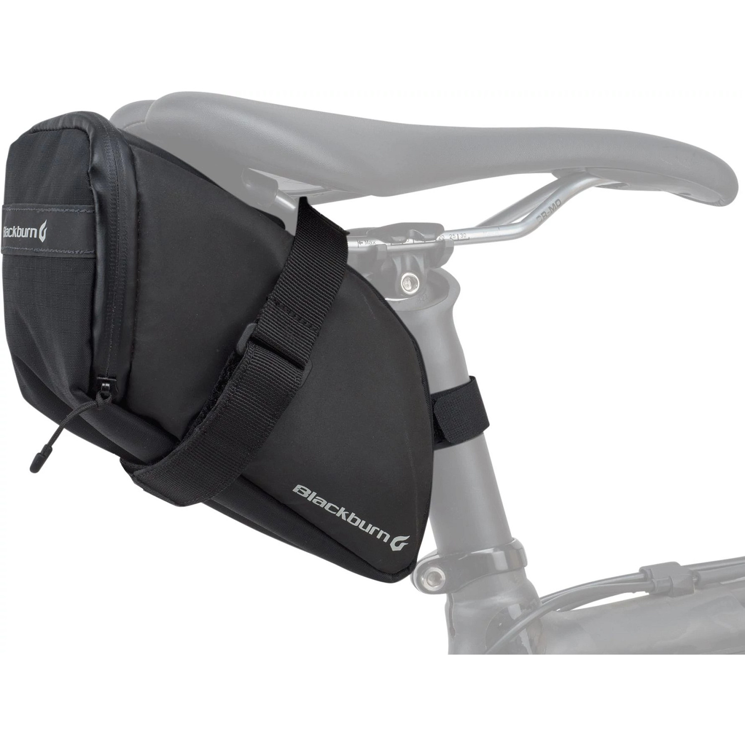BBN GRID LARGE SEAT BAG BK REFLECTIVE 25
