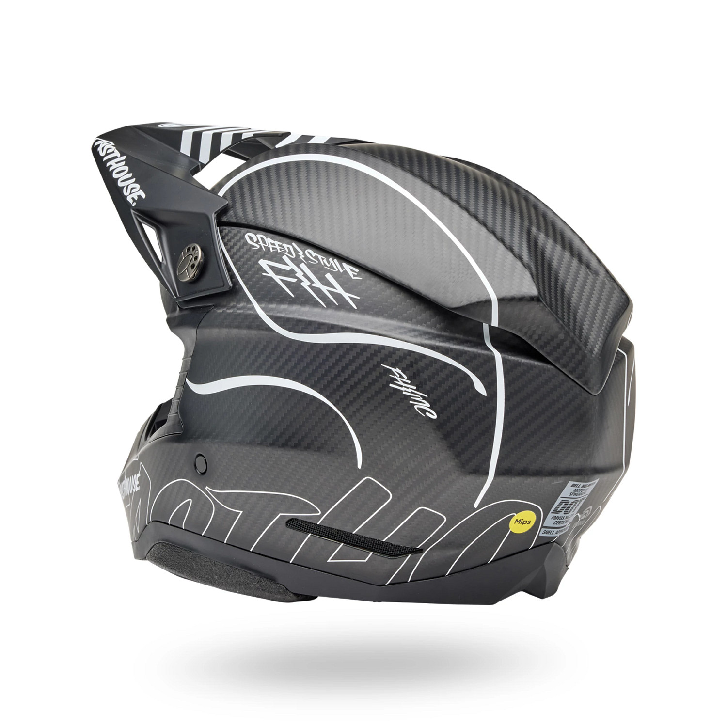 PS MOTO-10 SPHR FH RAVEN MT BK/WH L