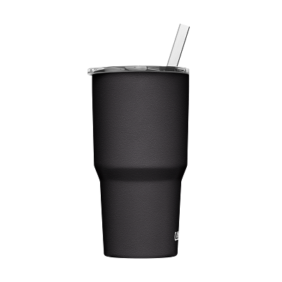 Straw Mug, SST Vacuum Insulated, 24oz, Black