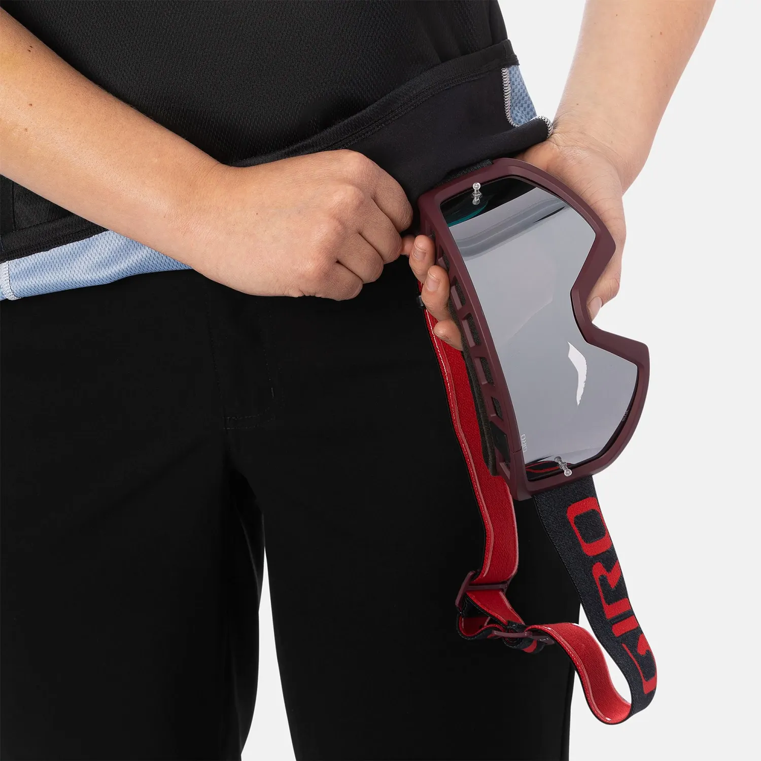 GA W ROUST 3/4 JERSEY BLK EWS XS