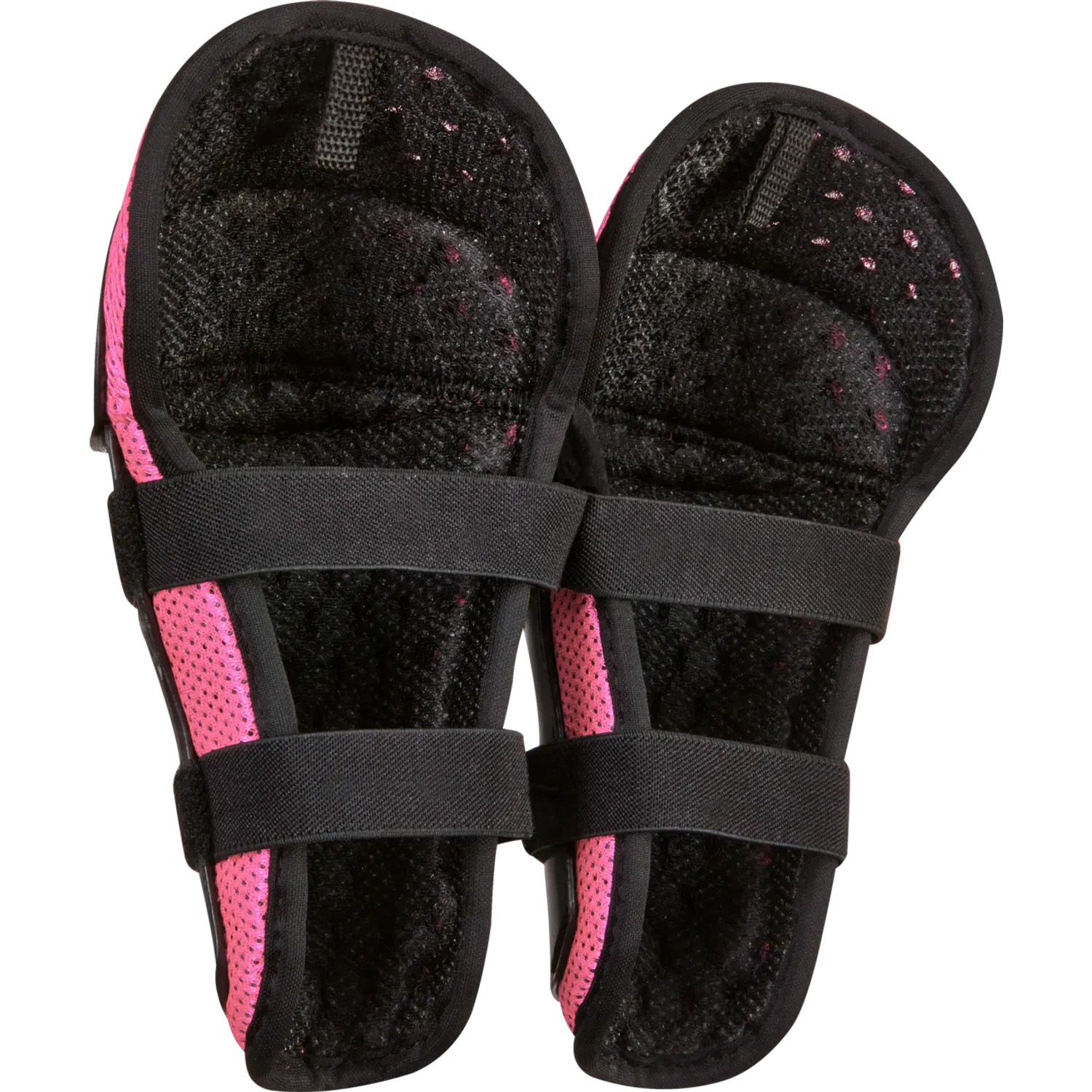 PEEWEE TITAN KNEE/SHIN GRD [BLK/PNK] OS