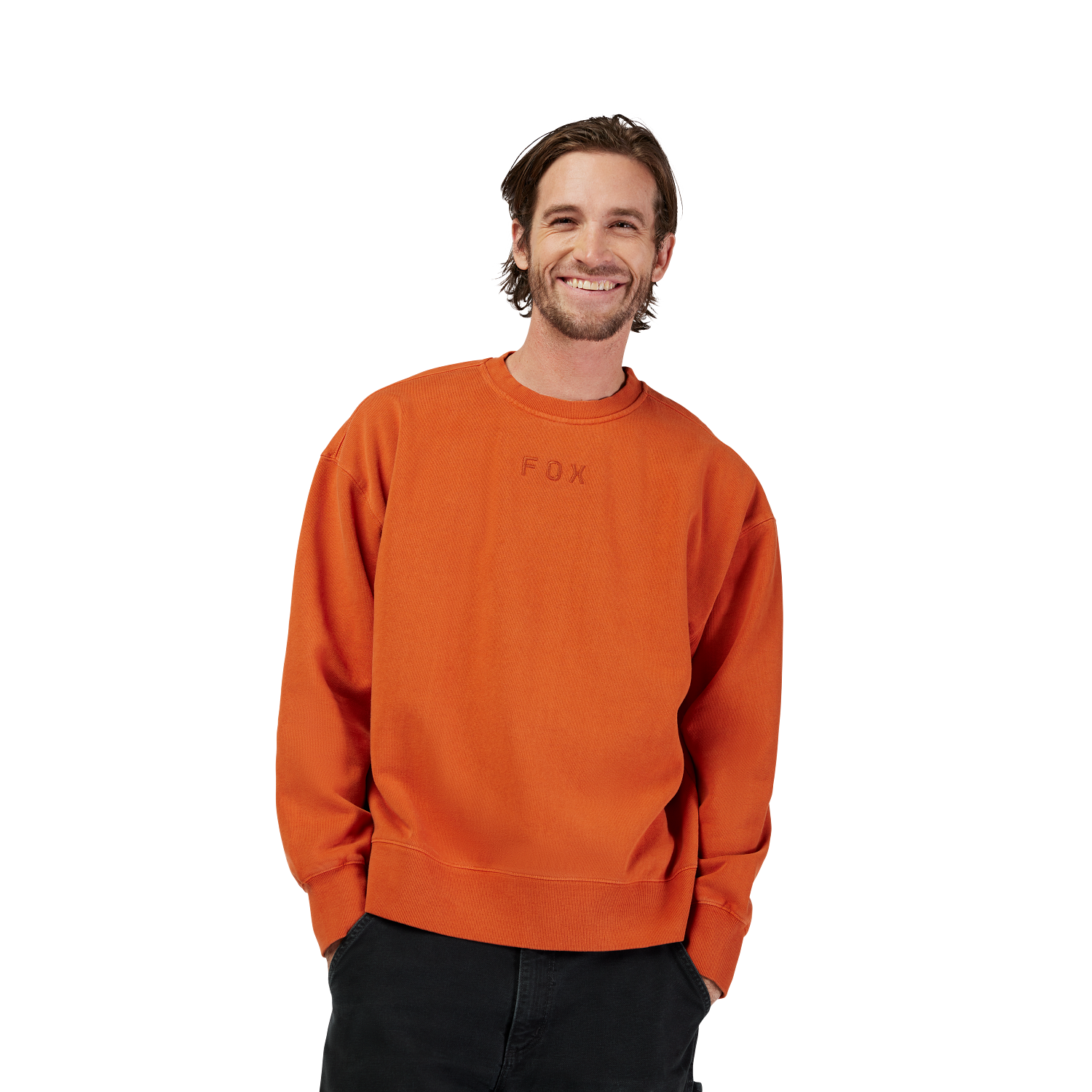 WORDMARK OVERSIZED FLEECE CREW [COG] S