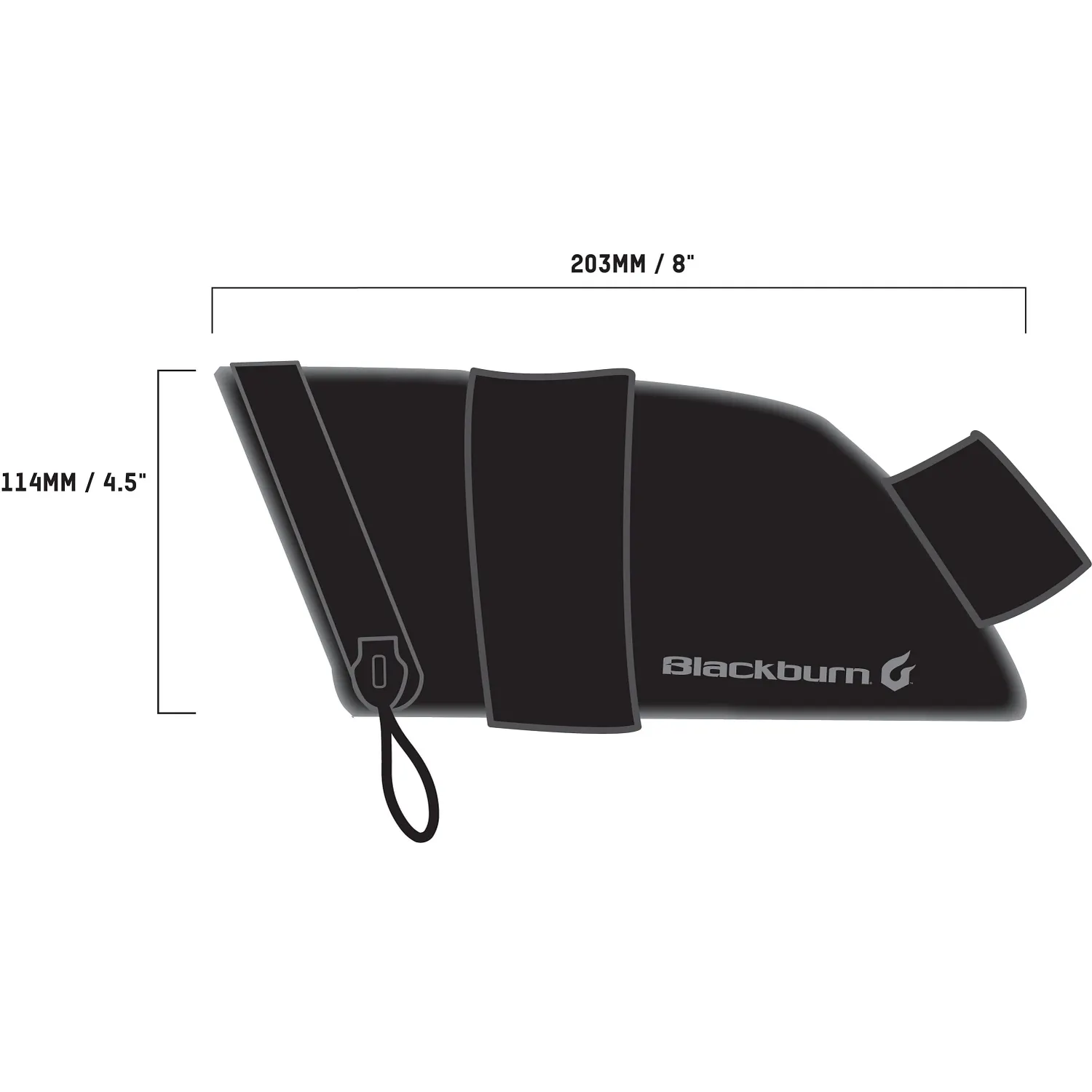 BBN GRID LARGE SEAT BAG BK REFLECTIVE 25