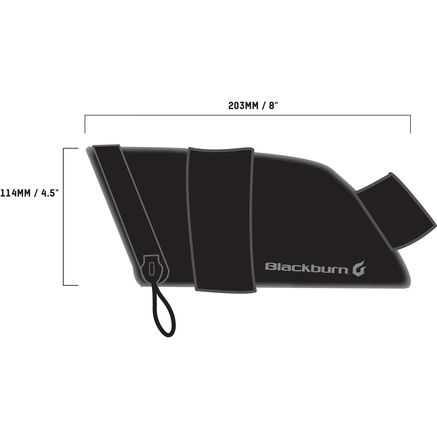 BBN GRID LARGE SEAT BAG BK REFLECTIVE 25